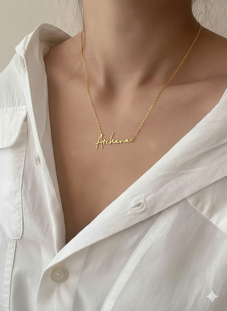 personalized name neckpiece
