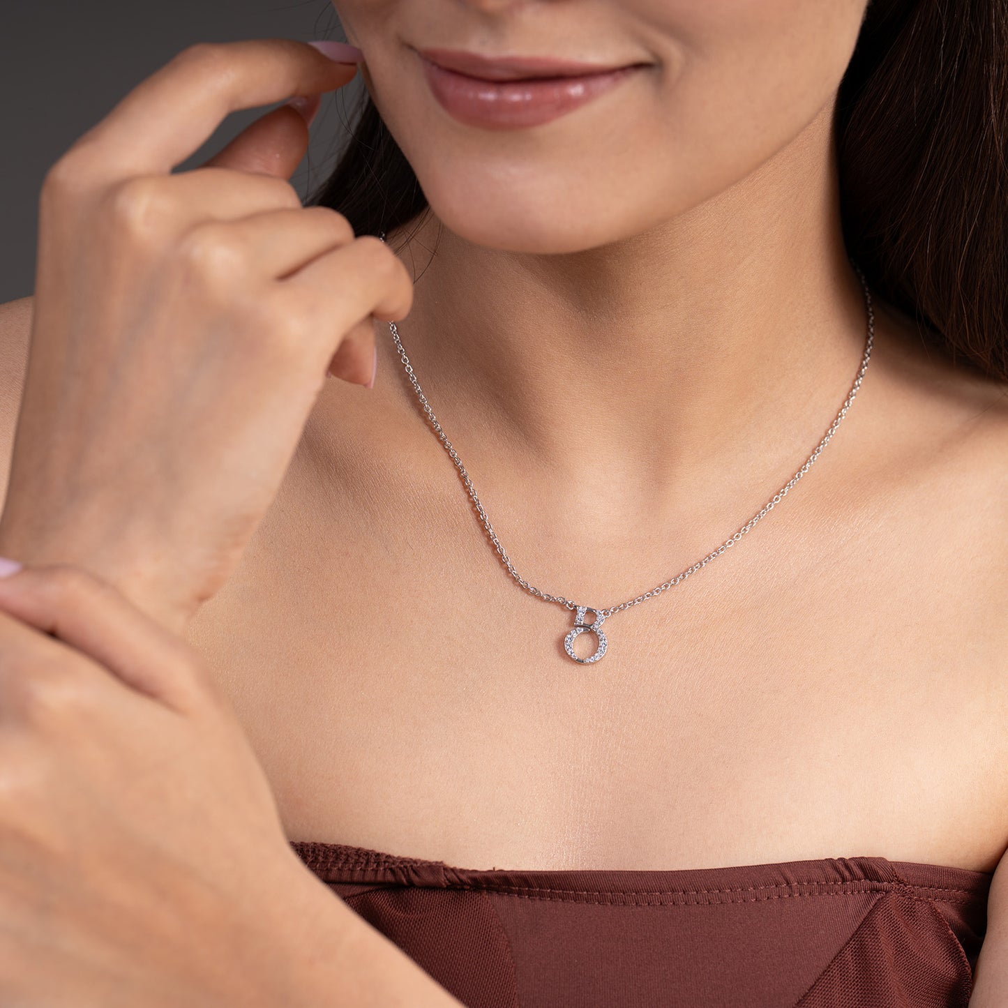 signature initial neckpiece