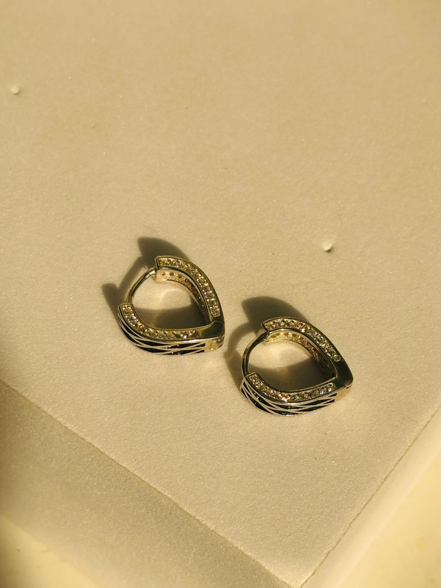 pattern black enamel hoops