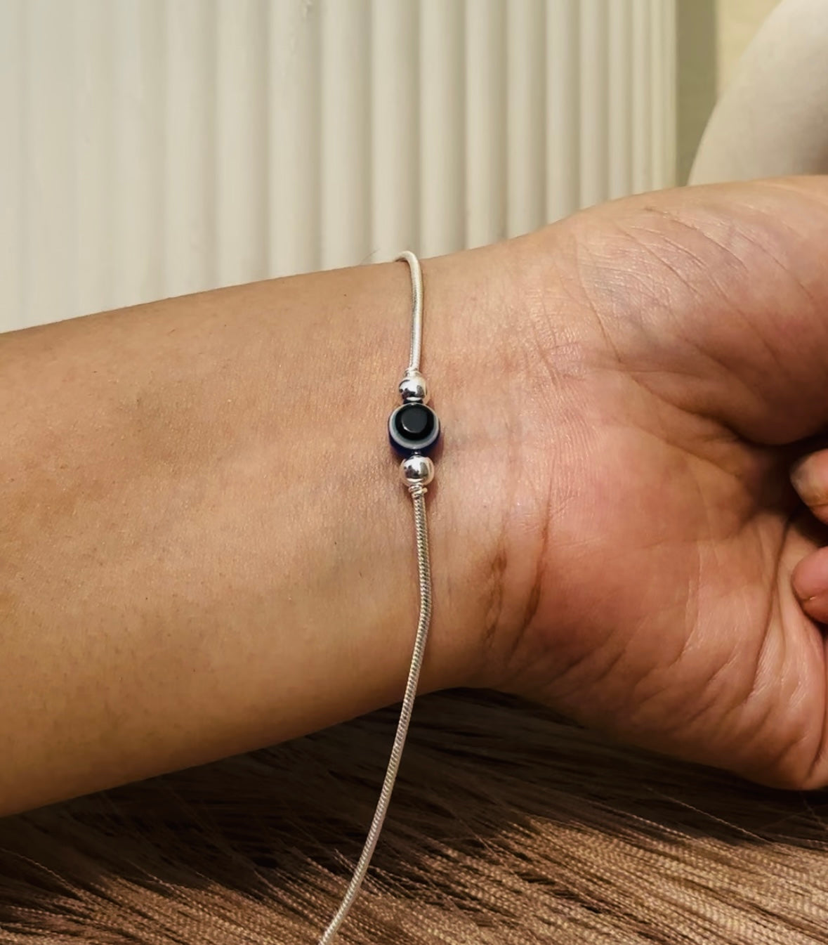 evil eye snake chain bracelet