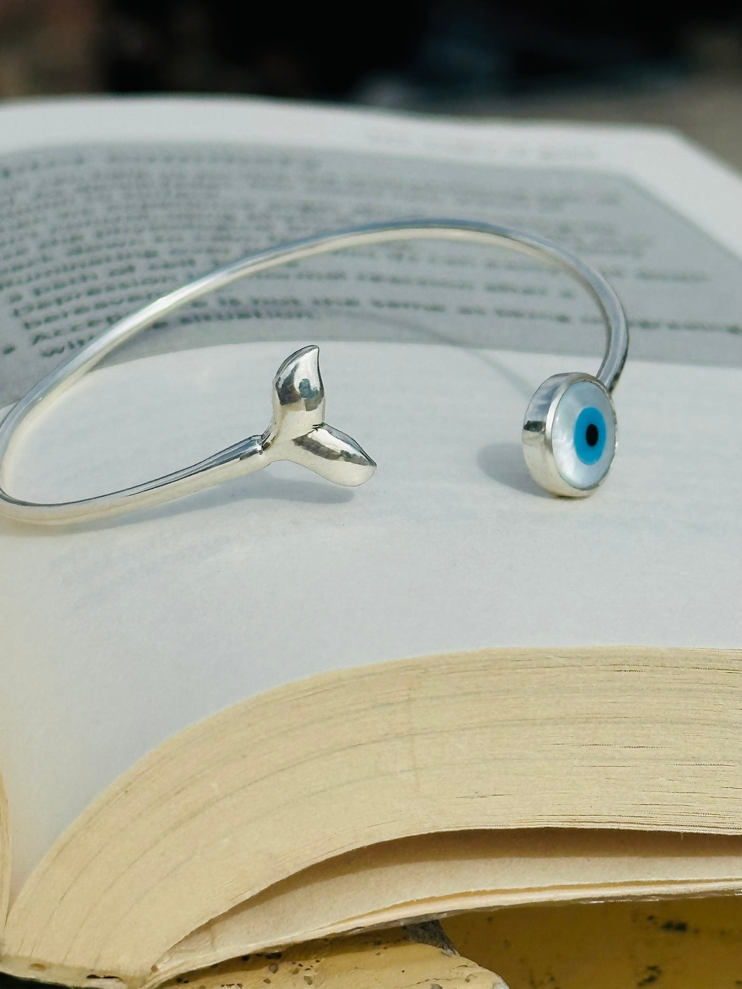 mermaid evil eye bracelet