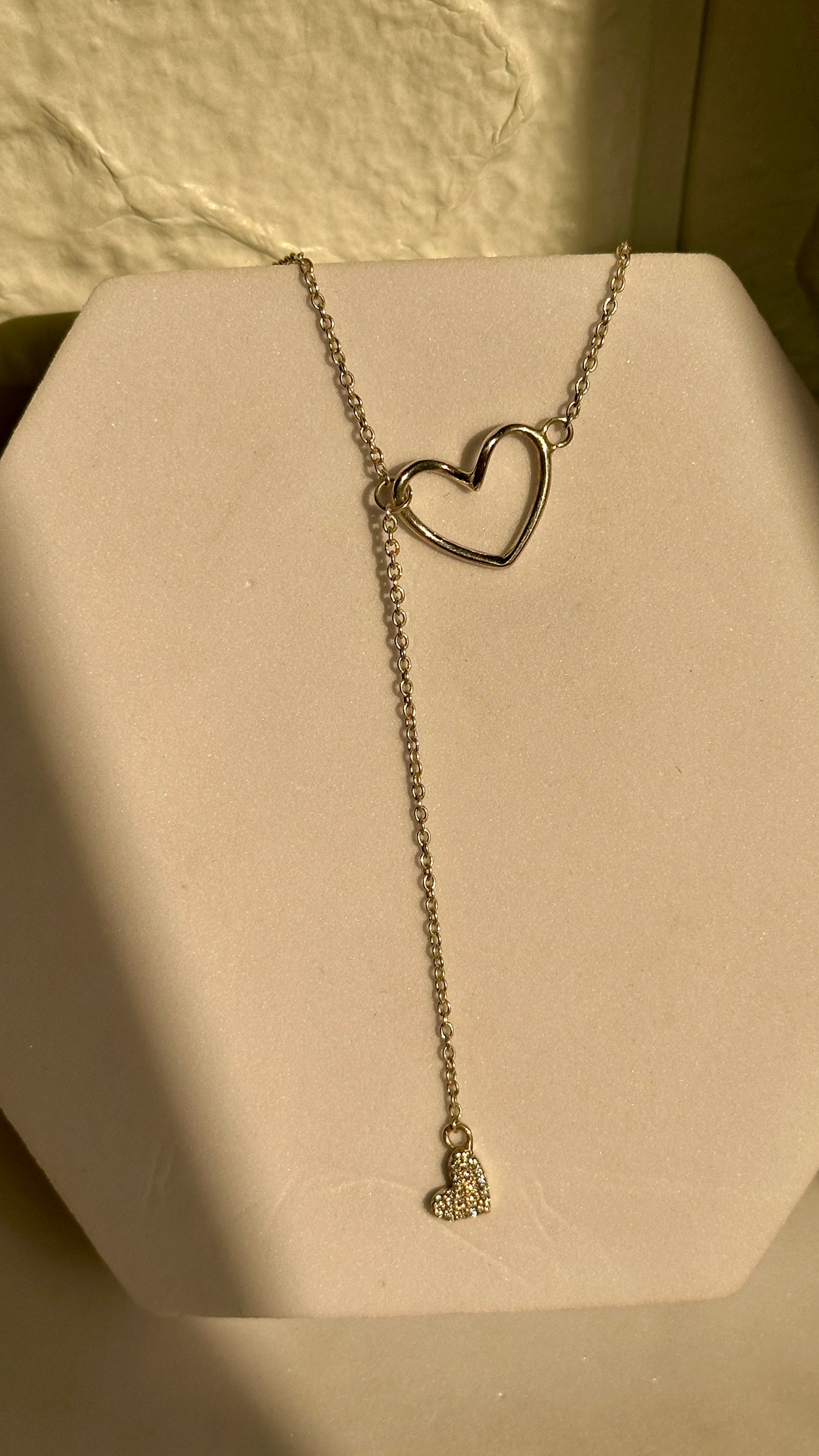 linked hearts neckpiece