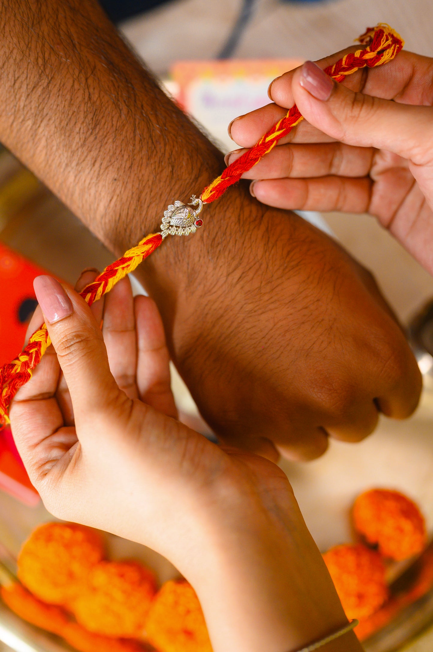 peacock rakhi