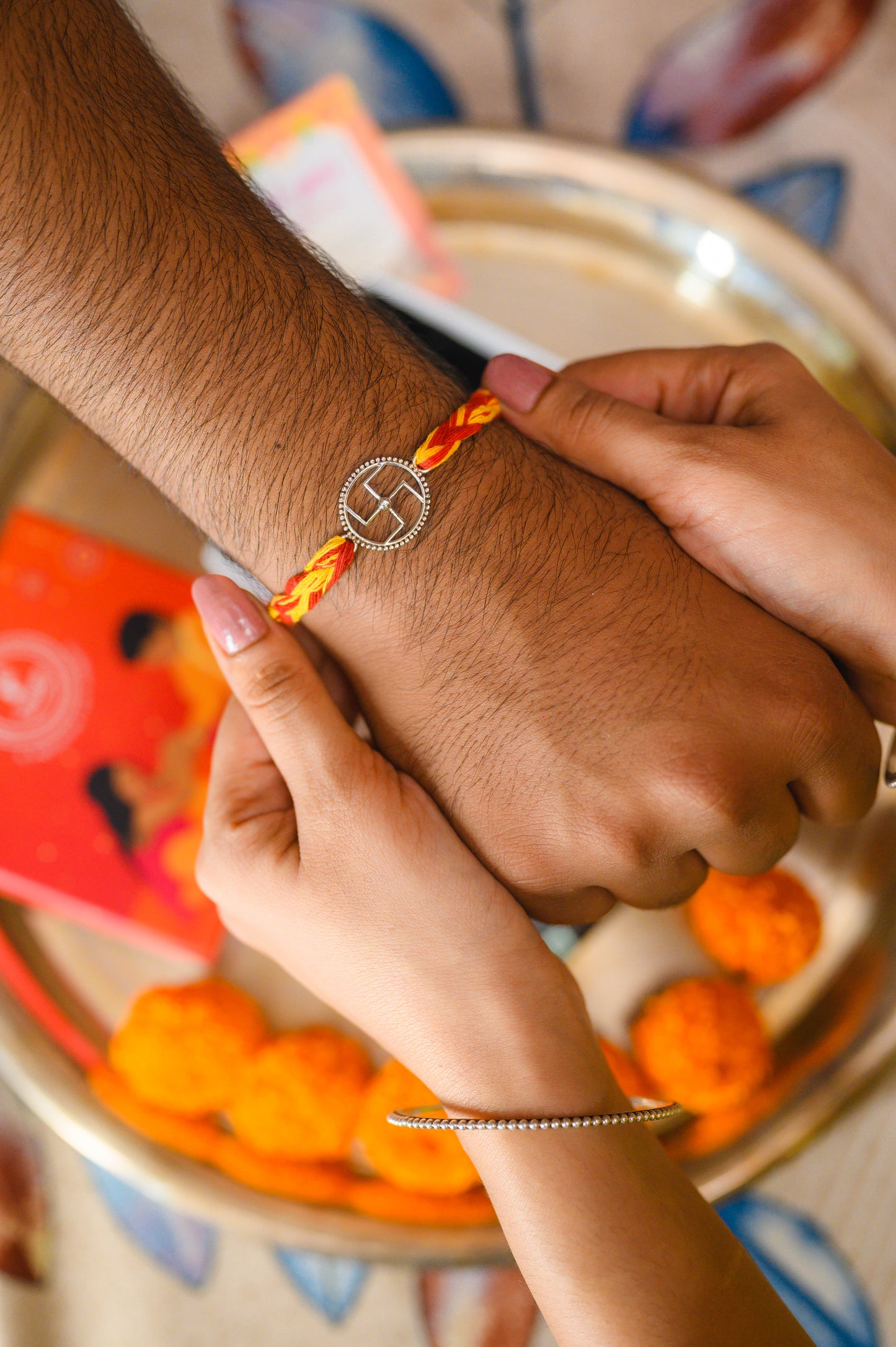 divine swastik rakhi