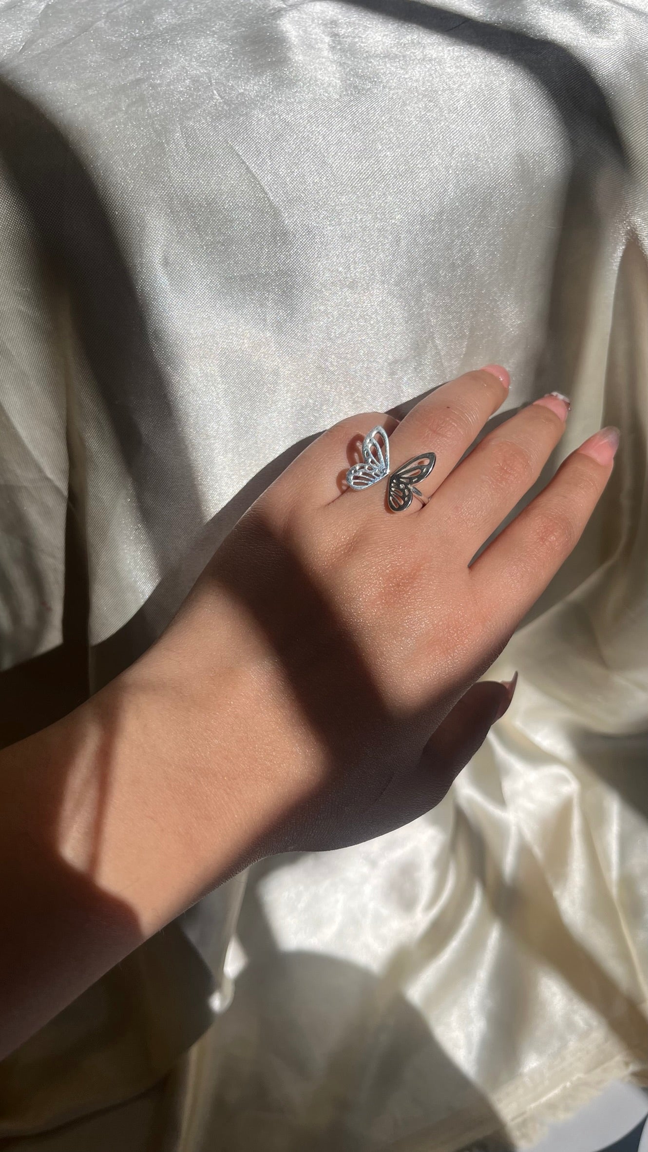 statement butterfly ring
