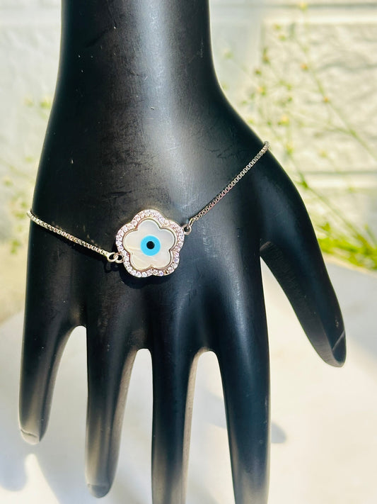 Evil Eye Blossom Bracelet