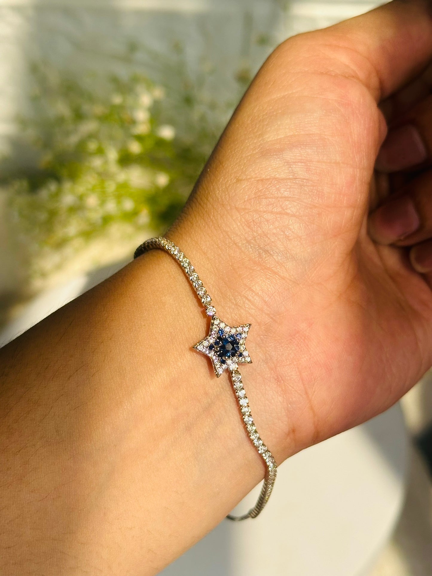 celestial blue bracelet
