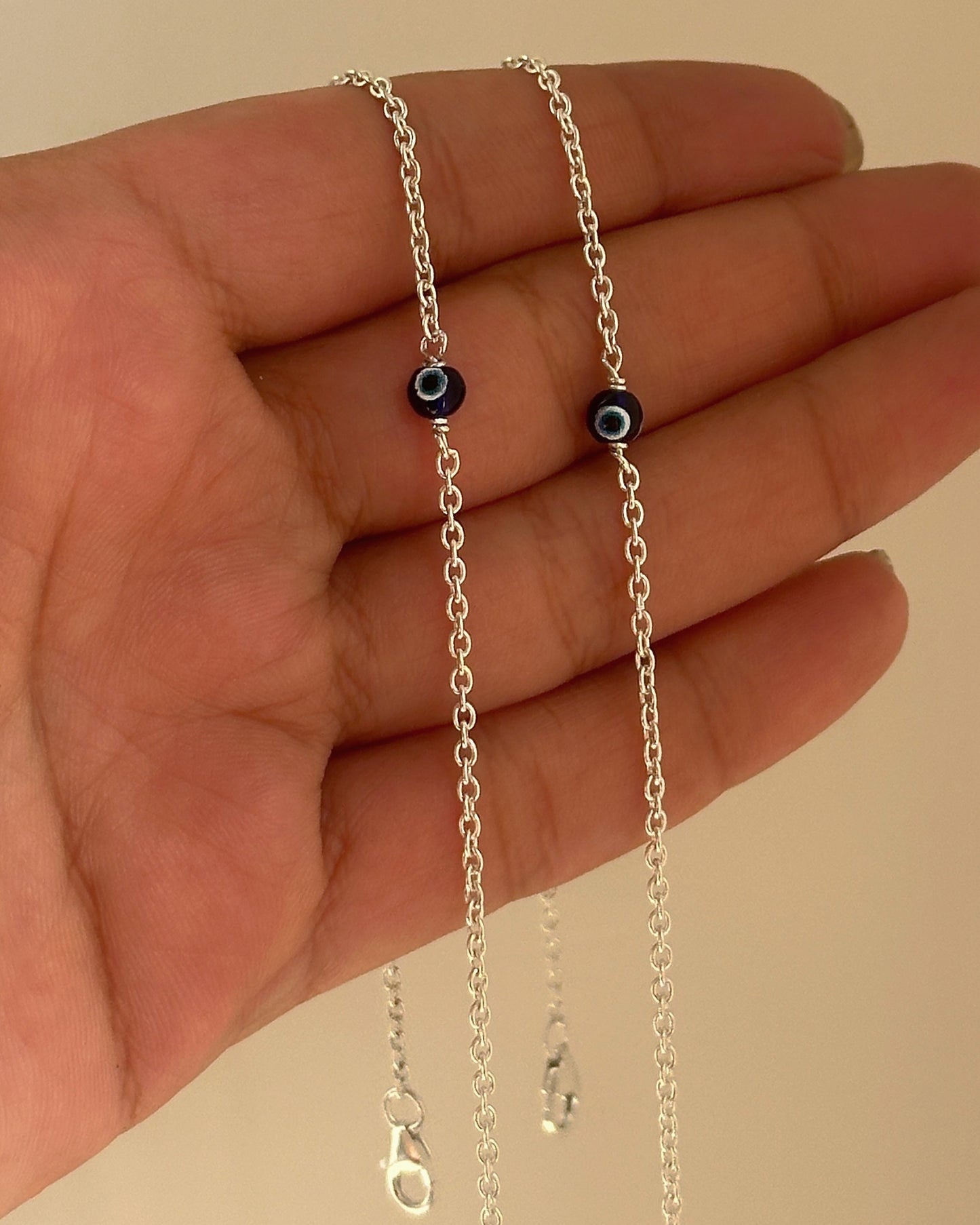 classic evil eye anklet