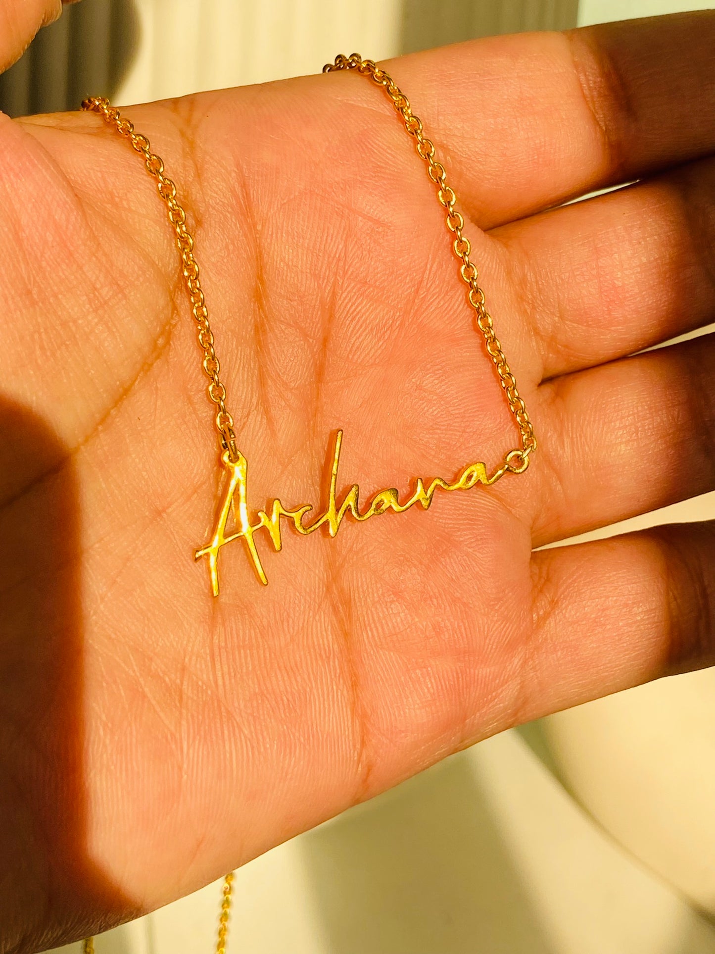 personalized name neckpiece