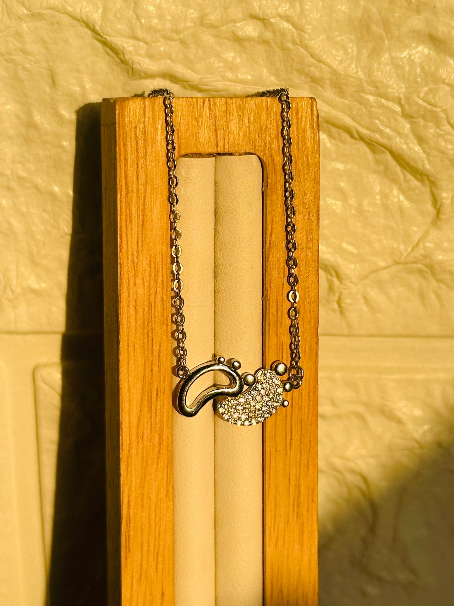 baby feet neckpiece