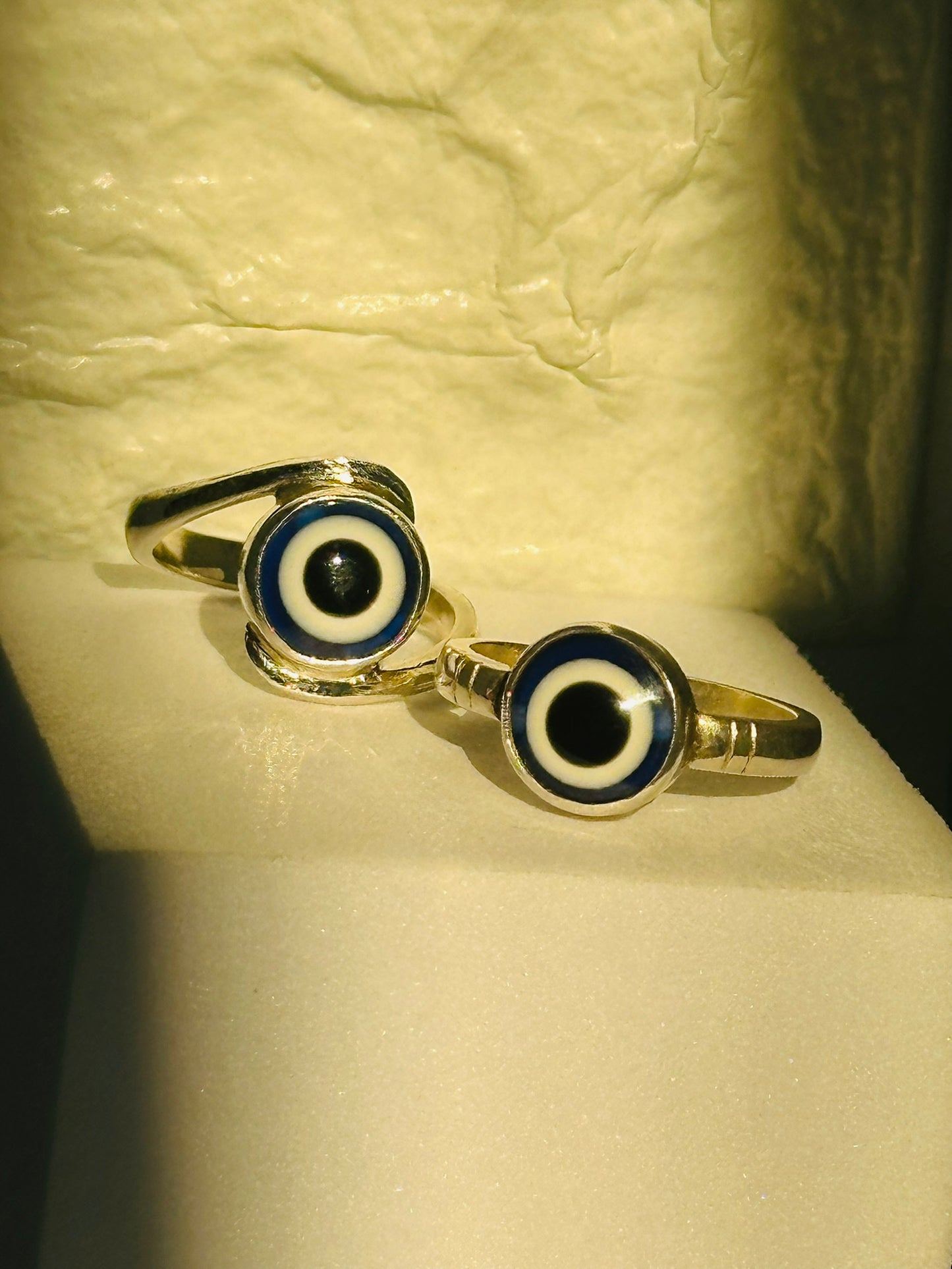 evil eye couple ring
