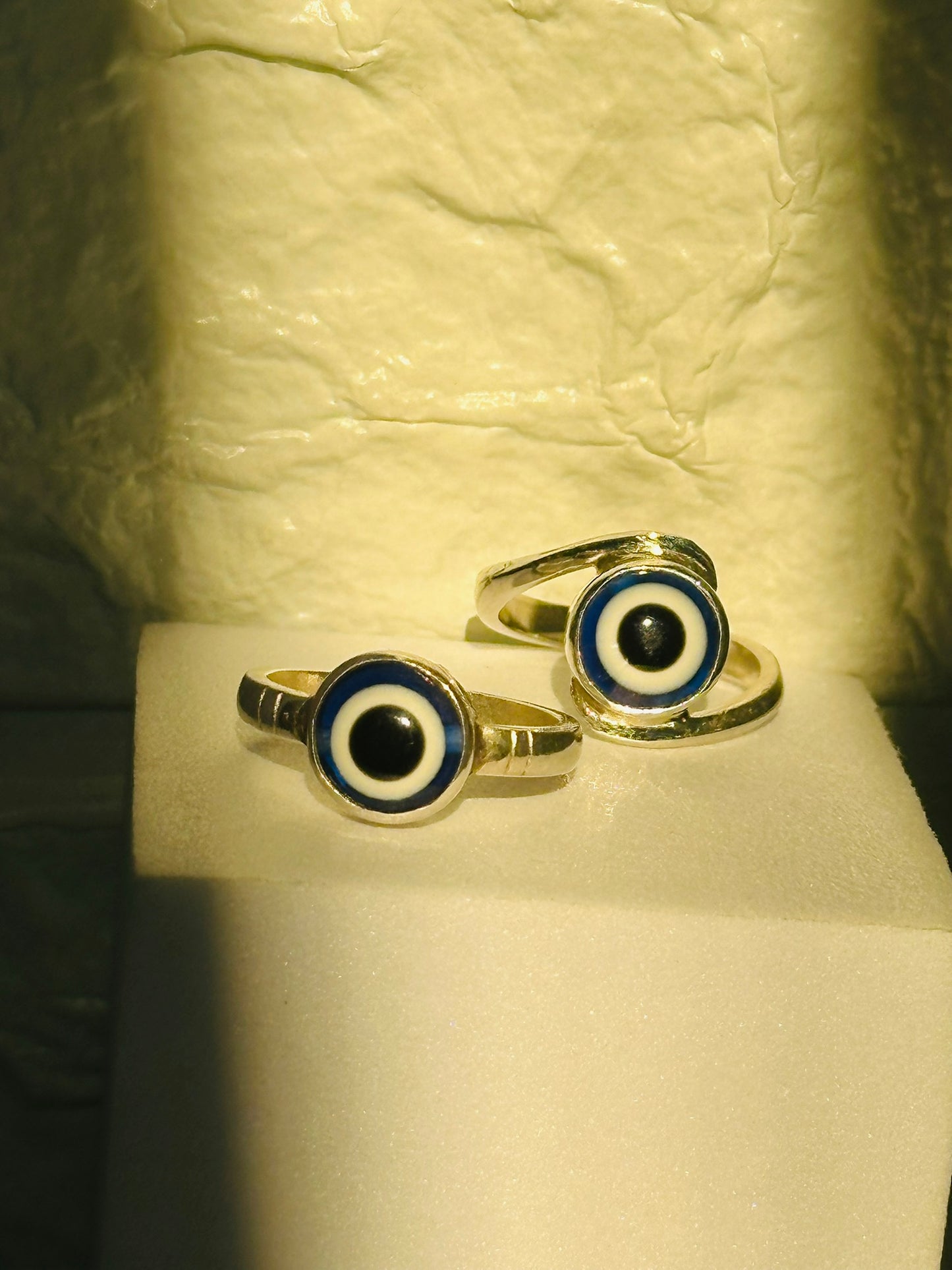 evil eye couple ring