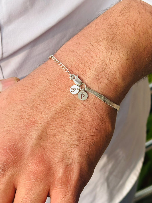 Couple Initial Bracelet