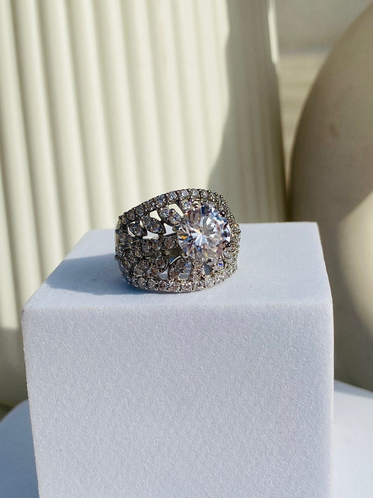 Queen Solitaire Ring