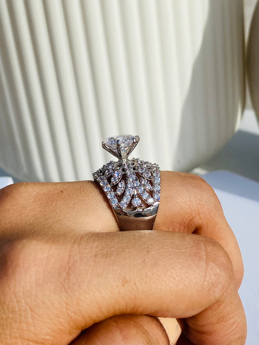 Queen Solitaire Ring