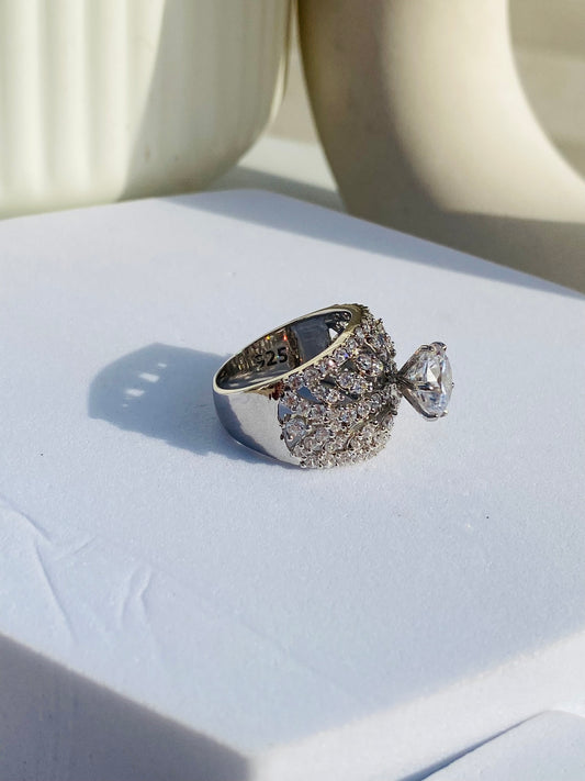 Queen Solitaire Ring