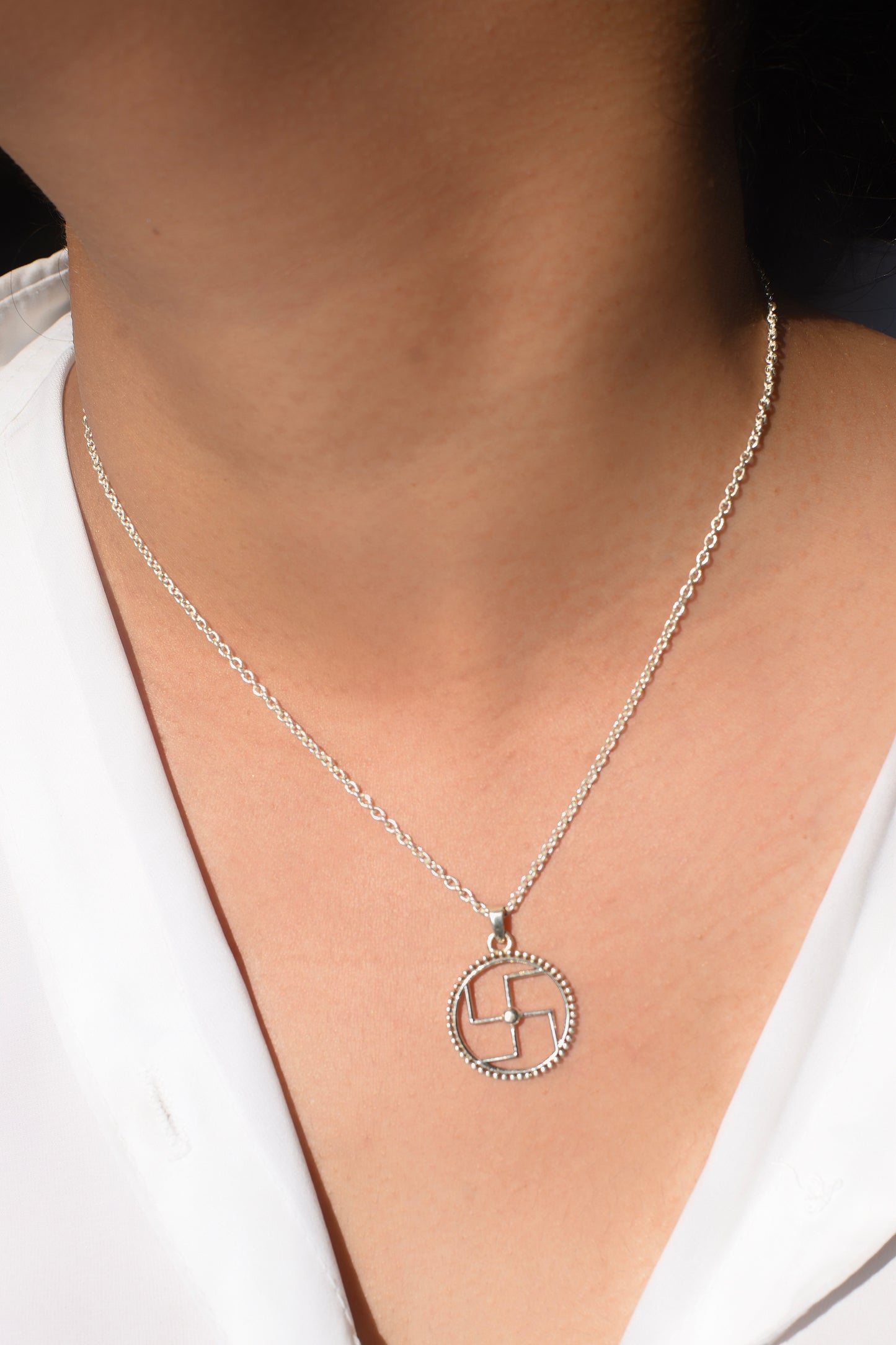 divine swastik pendant