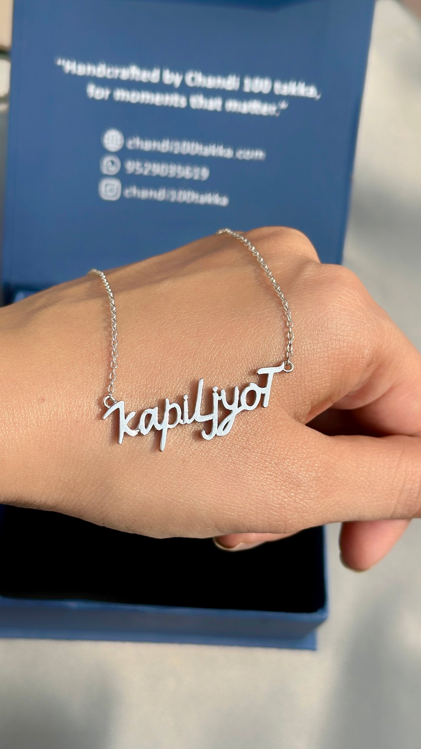 personalized couple name neckpiece