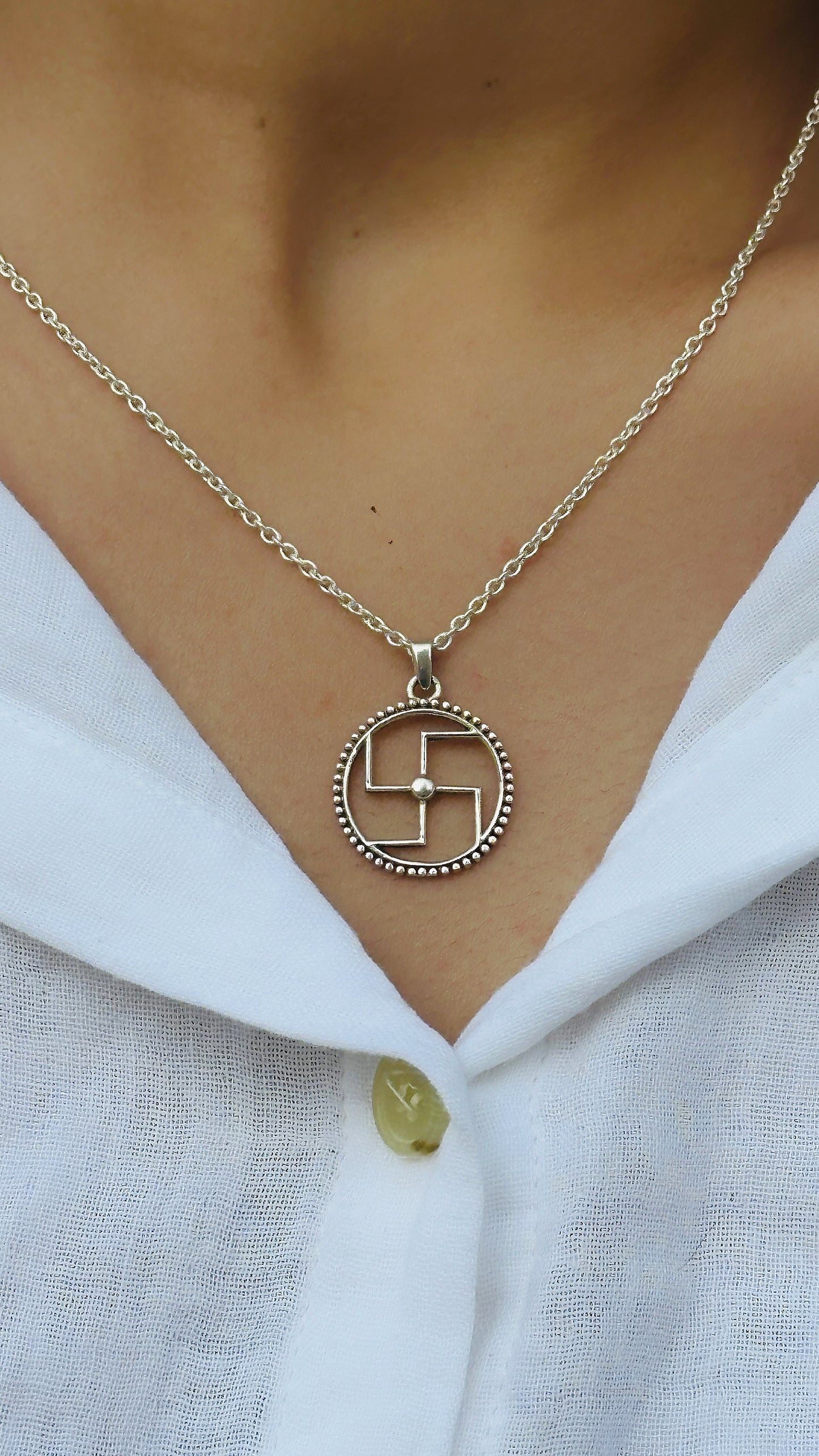 divine swastik pendant