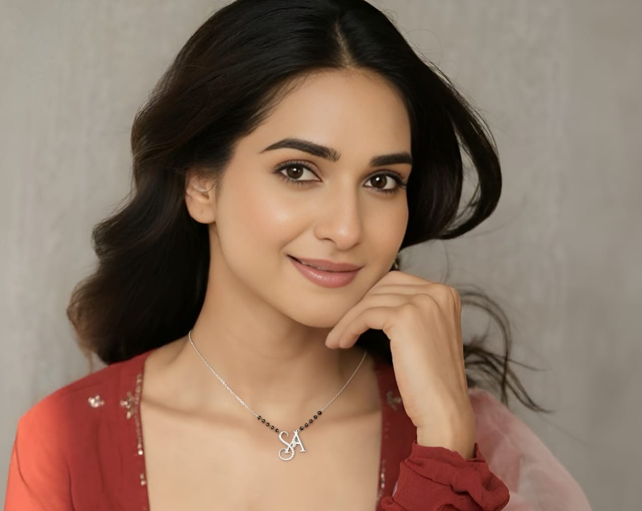 couple initials mangalsutra