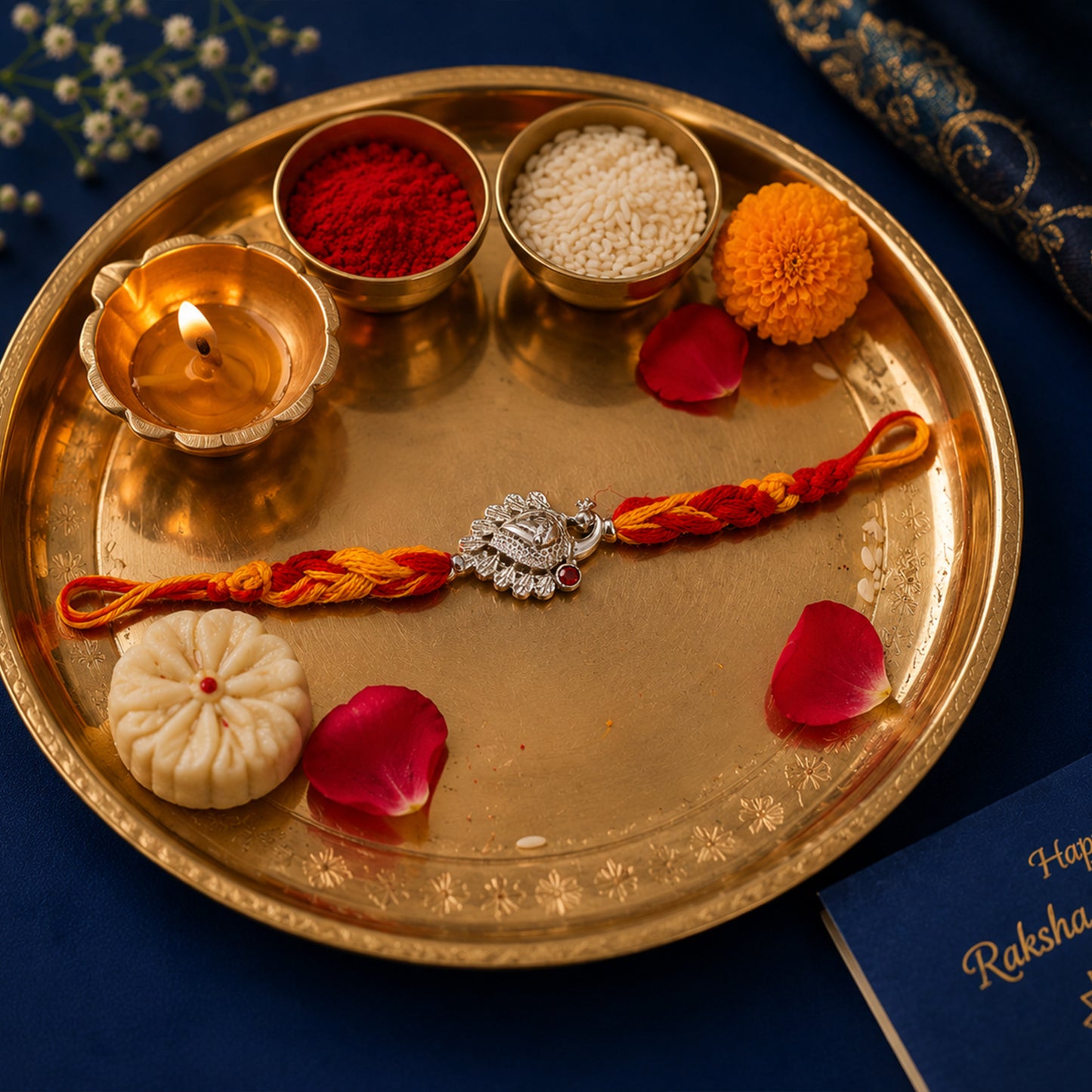 peacock rakhi