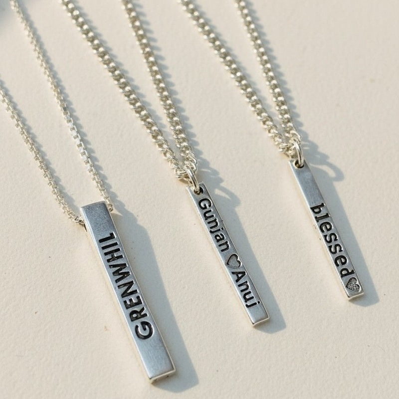 Personalized Name Bar Locket