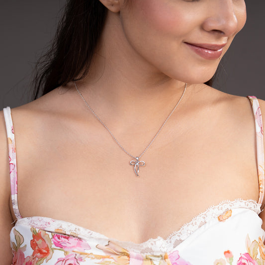 Sterling Bow Neckpiece