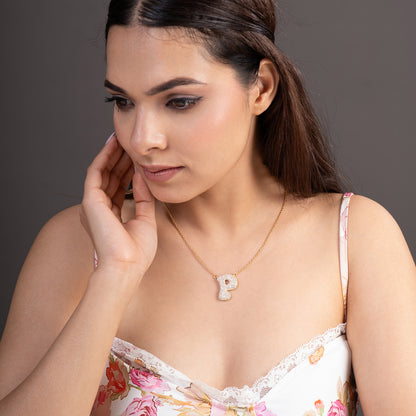 Initial Bubble Neckpiece