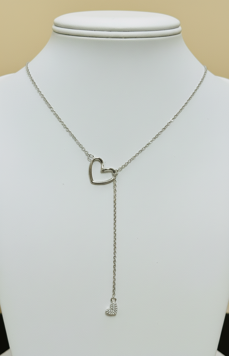 linked hearts neckpiece