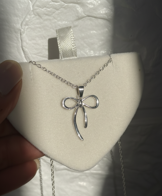 Sterling Bow Neckpiece