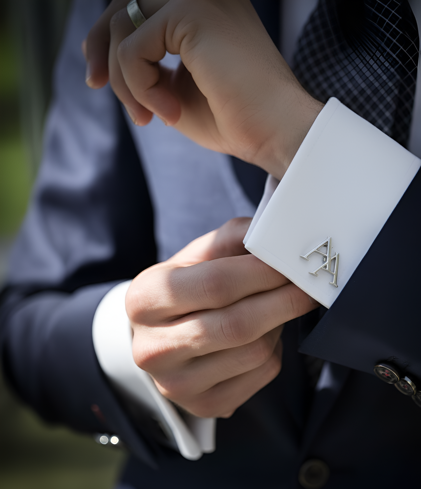 couple initials cufflinks