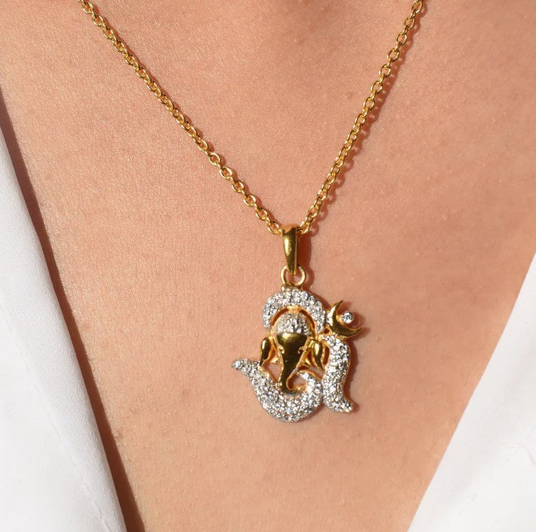om & ganesha pendant