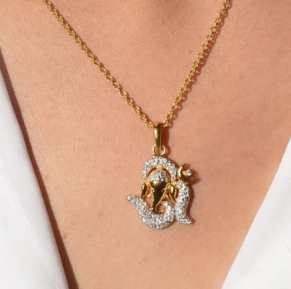 Om & Ganesha Pendant