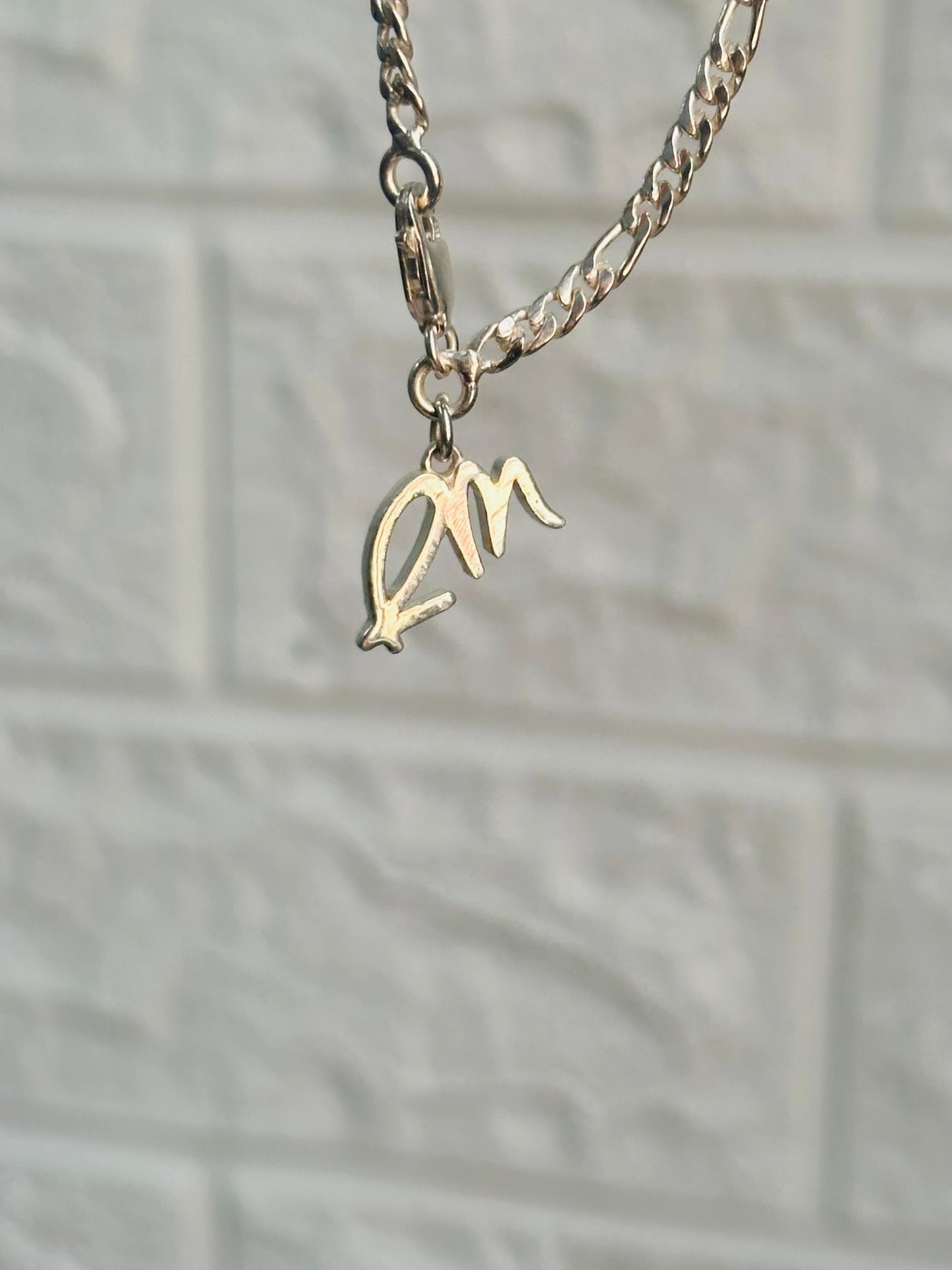 m initial bracelet