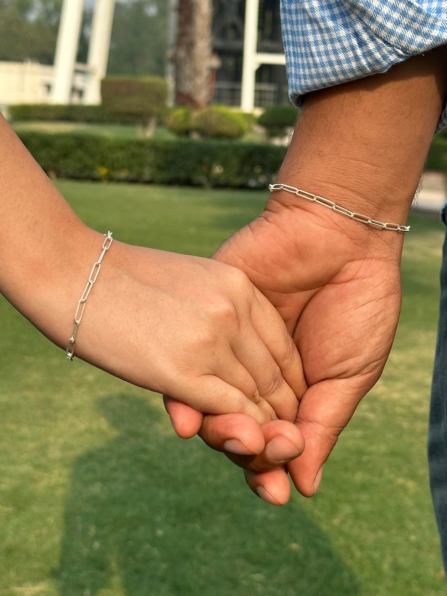 promise link couple bracelet