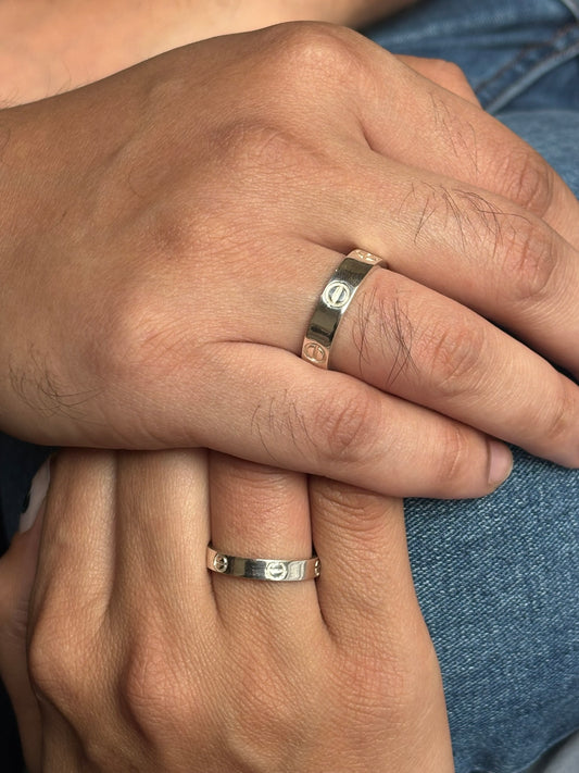 Classic Band Couple Rings