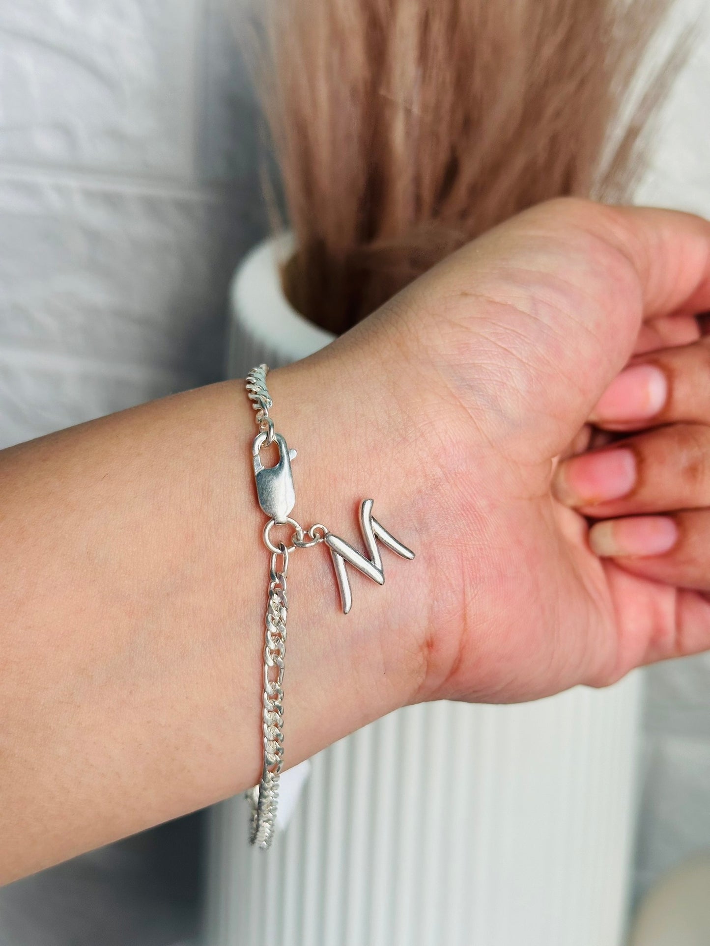 m initial bracelet