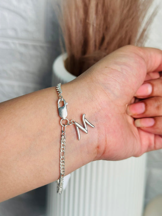 M Initial Bracelet