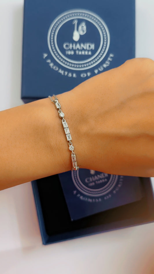Morse Code Baguette Bracelet