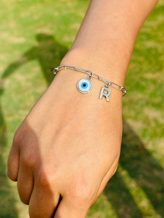 Initial Eye Bracelet