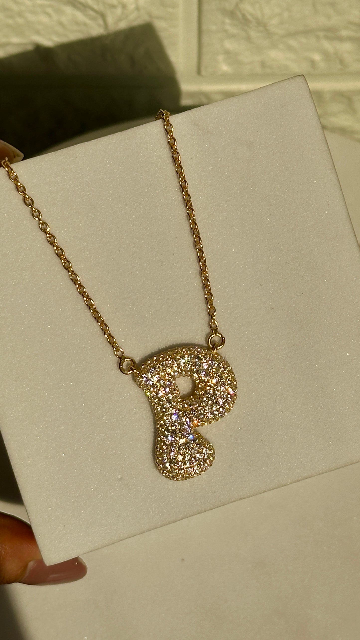 initial bubble neckpiece