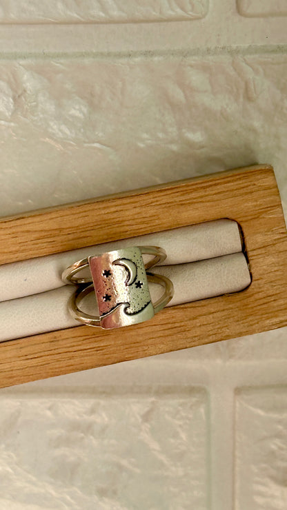 Moonlit Wave Ring