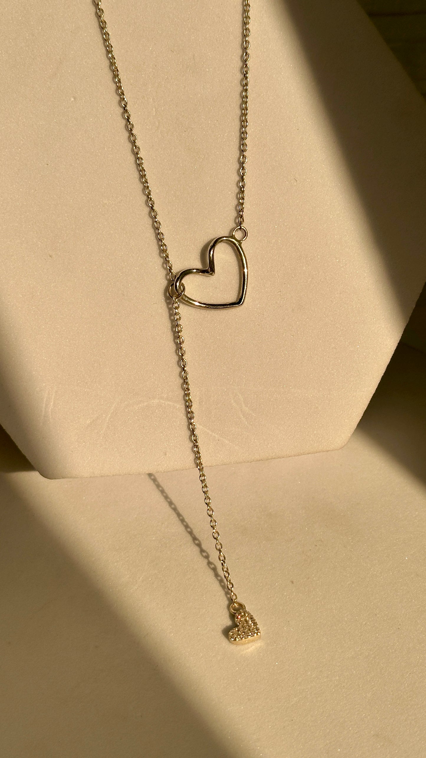 linked hearts neckpiece