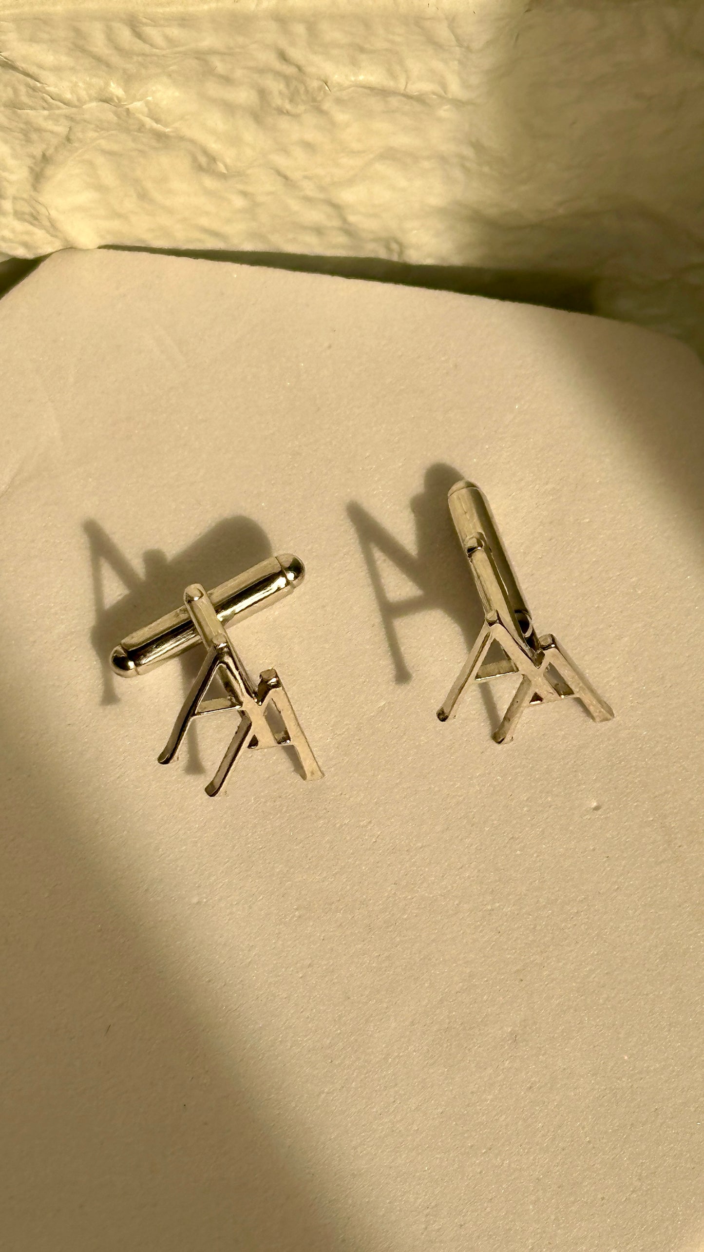 couple initials cufflinks