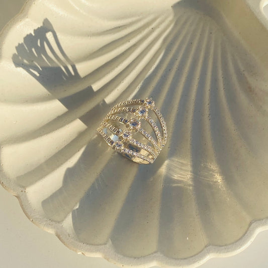 Five Line Harmony Ring