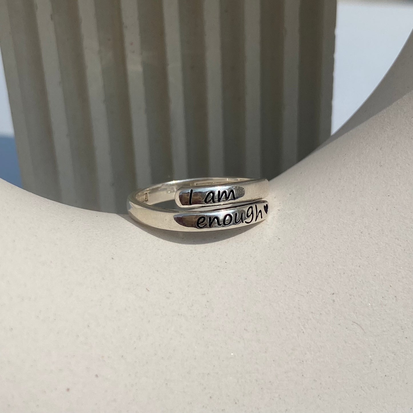 i am enough ring