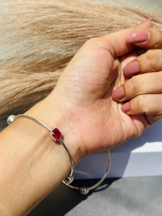 Ruby & Pearl Bangle