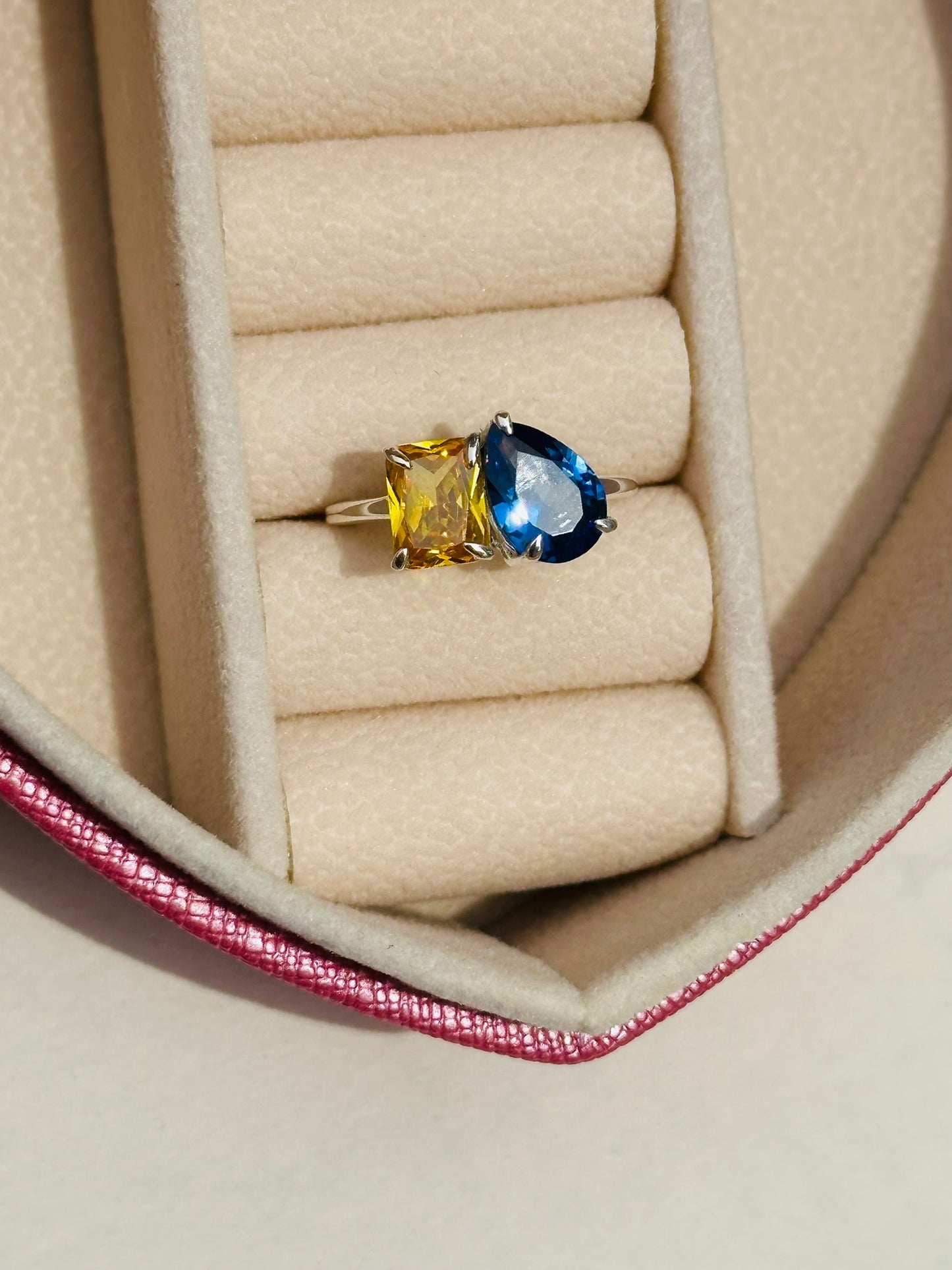 couple birthstones ring