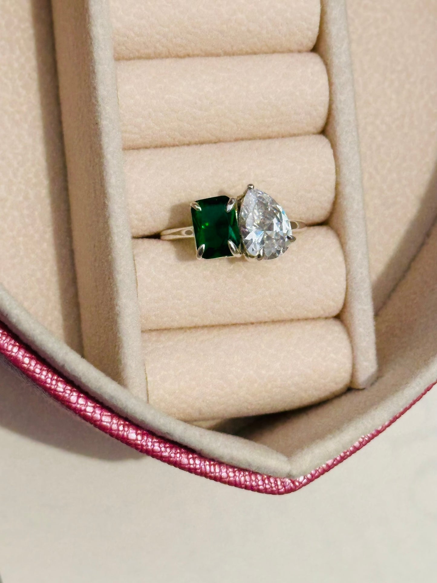 couple birthstones ring