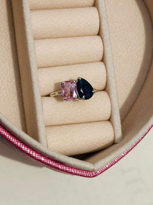 Couple Birthstones Ring